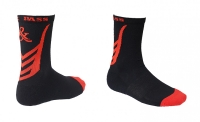 Носки хоккейные короткие GOAL&PASS р.39-42 черно-красные